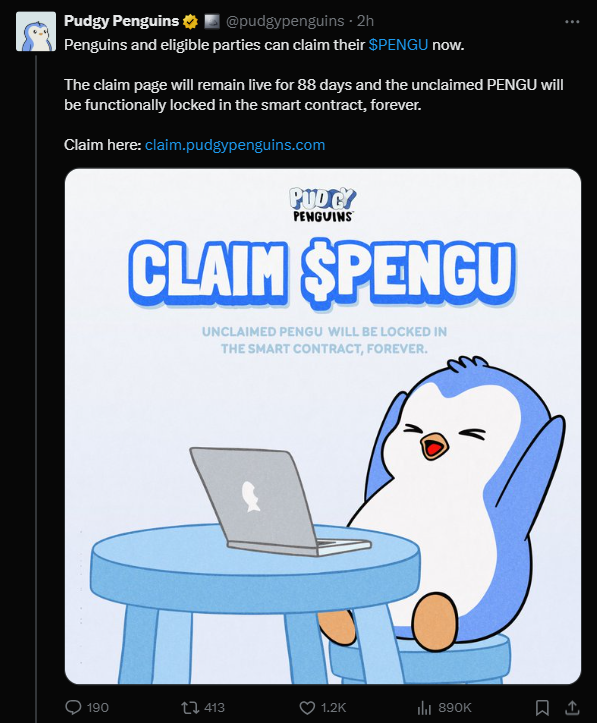 Pudgy Penguins Airdrop